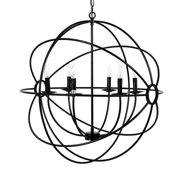 Derince Iron Chandelier Large