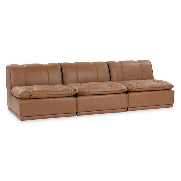 Haven Leather 3pc Modular Sofa