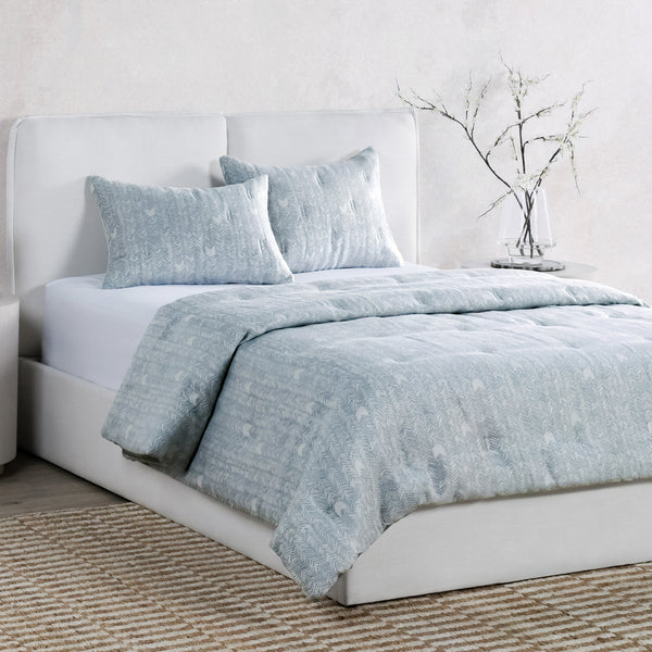 French Herringbone Storm Comforter Collection