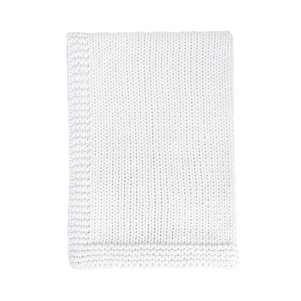 TC Dyne White Throw 50x70